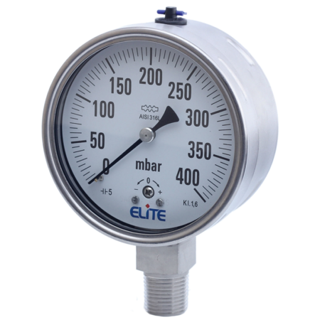 All SS Pressure Guage Capsule Type (Low Pressure)