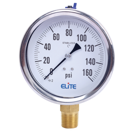 SS Case Brass Pressure Gauges
